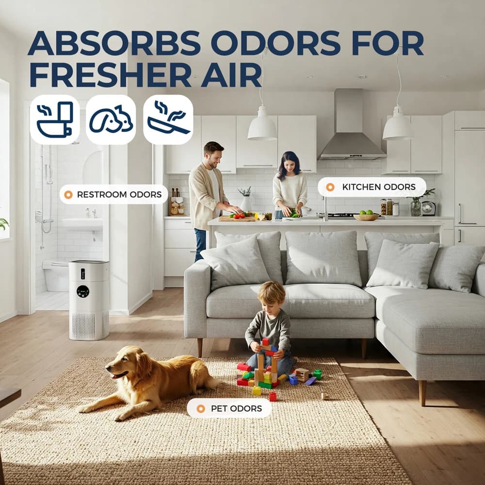 Oczyszczacz powietrza 2w1 z nawilżaczem HEPA - 7