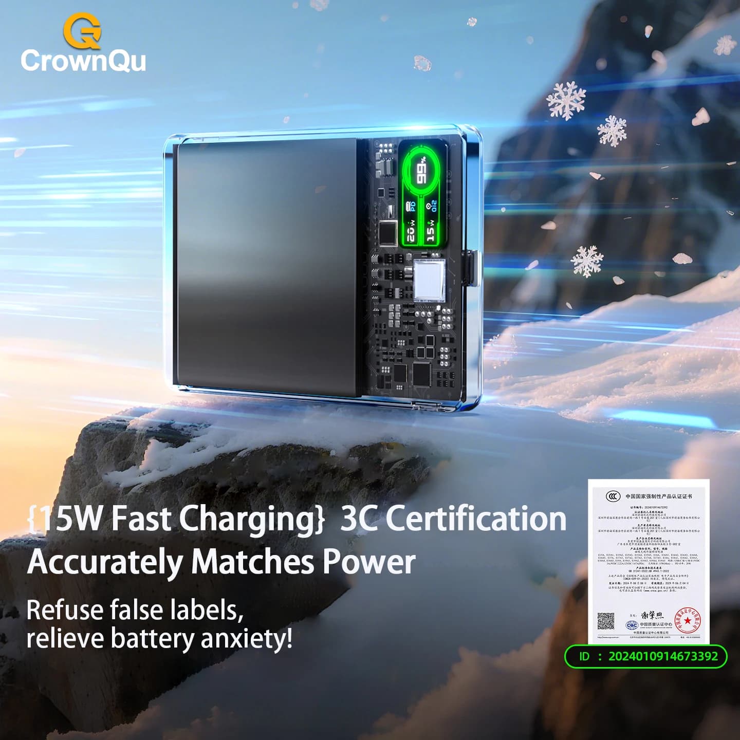 Magnetyczny powerbank Qi 2.1 z USB-C 5000-10000mAh - 7