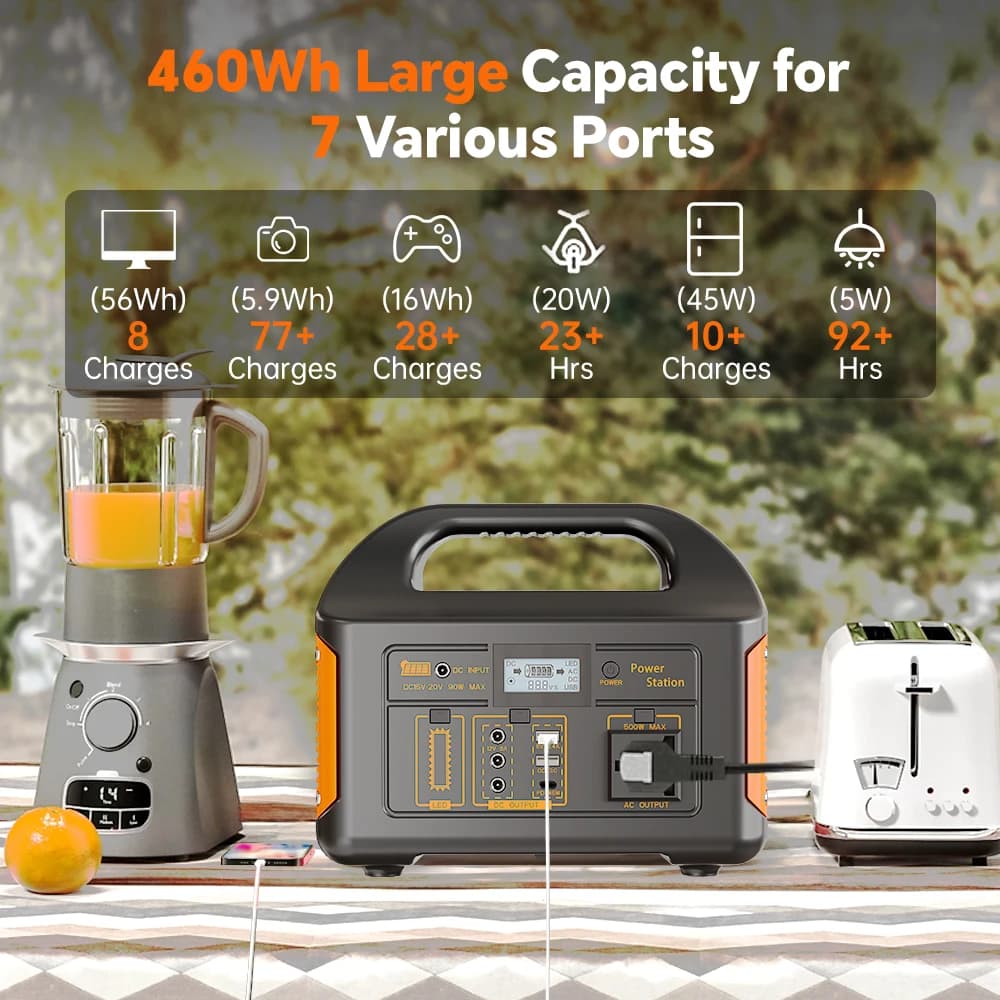 Stacja zasilania Gaiaray 500W 460Wh LiFePO4 - 3