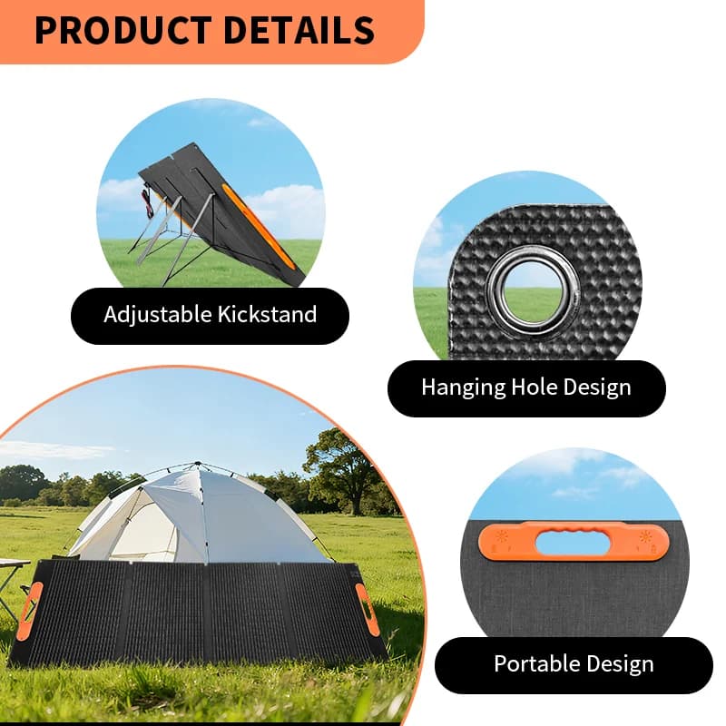 Panel słoneczny 200W składany do ładowania - 6