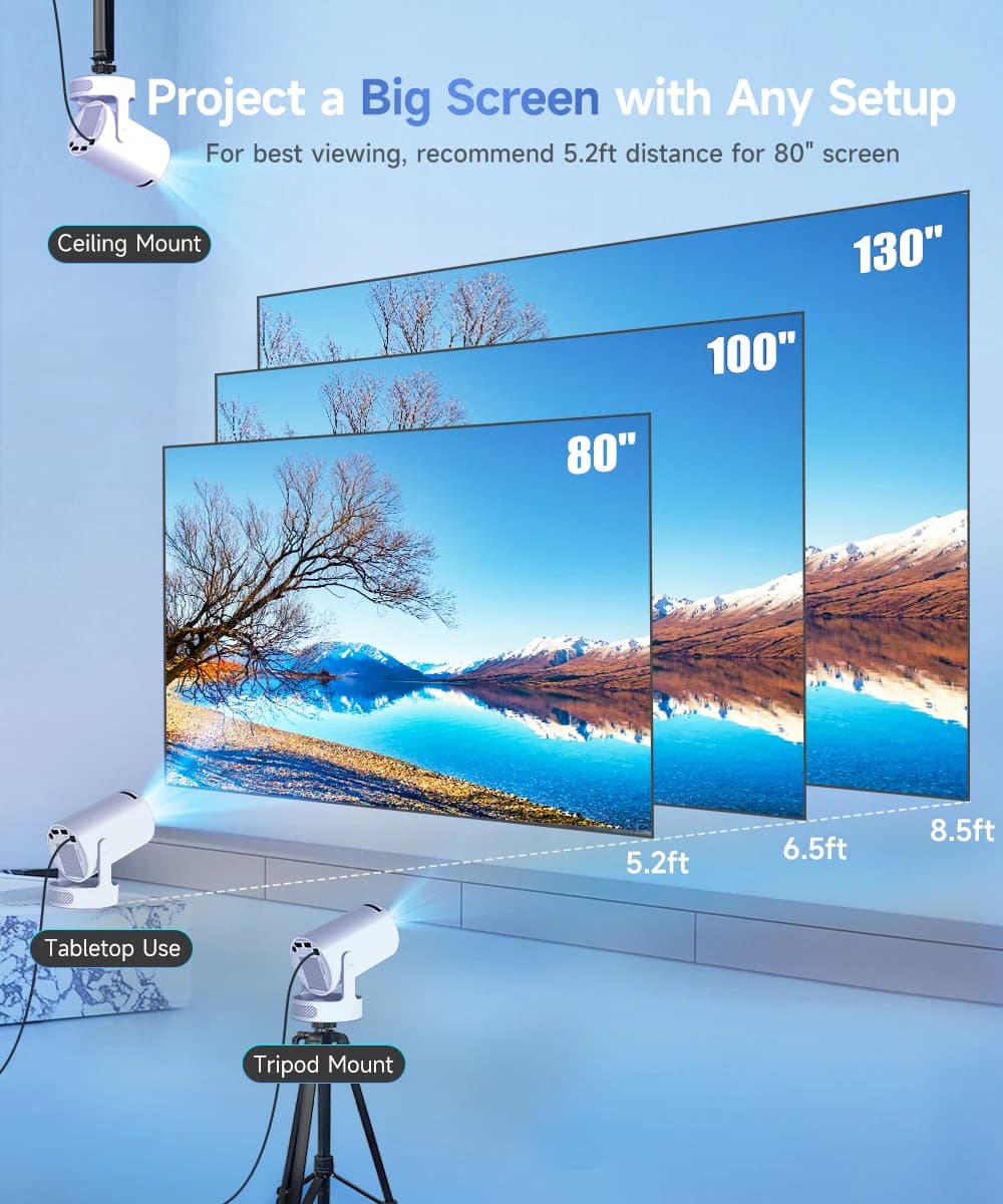 Magcubic HY300 Pro+ projektor 8K WiFi 6 - 5