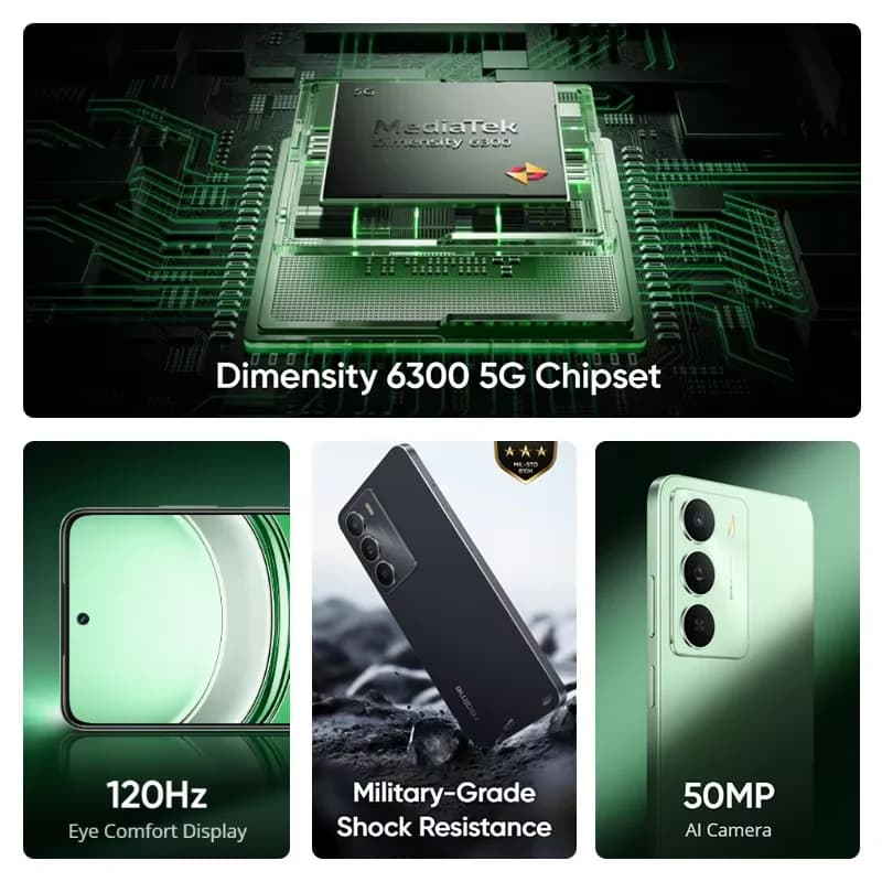 Realme 14X 5G Dimensity 6300 wyświetlacz 120Hz - 4