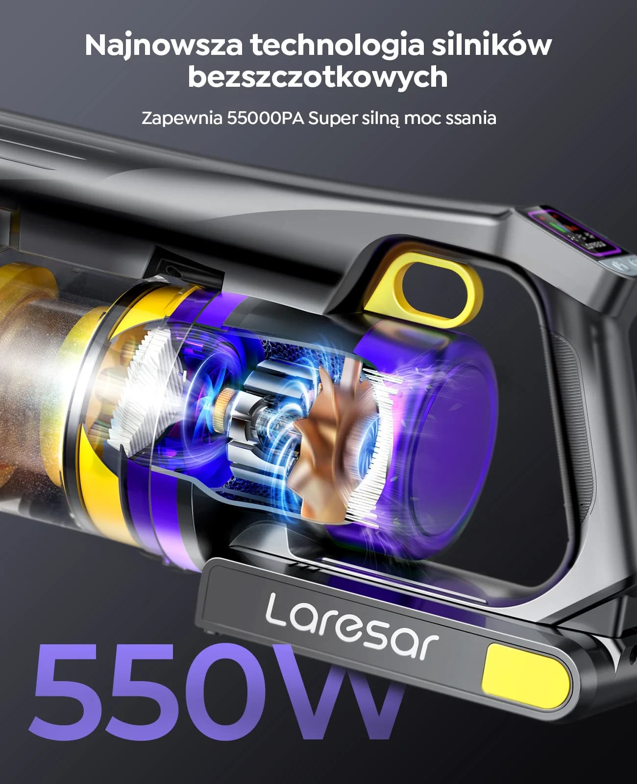 Odkurzacz bezprzewodowy Laresar X11 550W - 6
