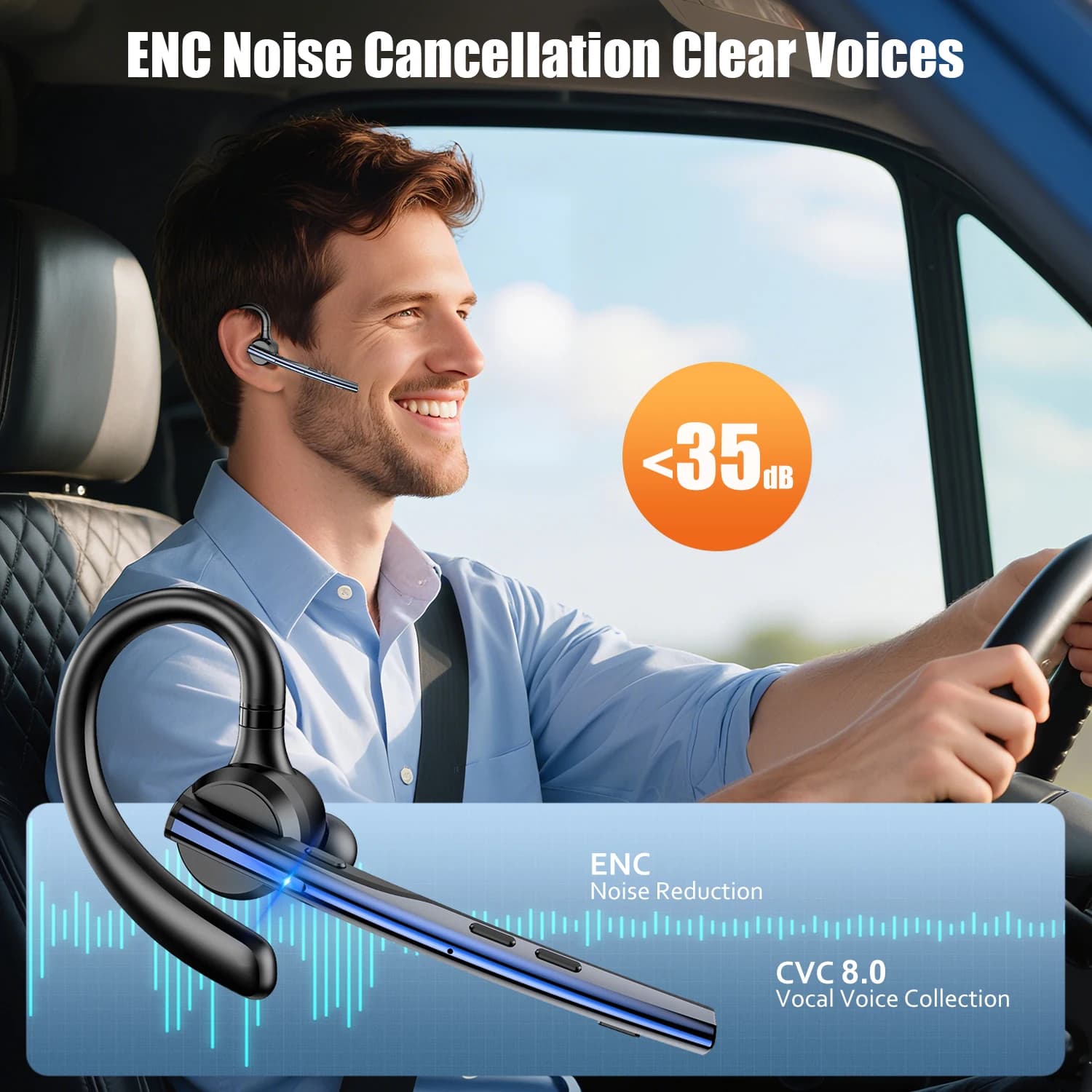 Słuchawki Bluetooth New Bee M54 do auta - 4