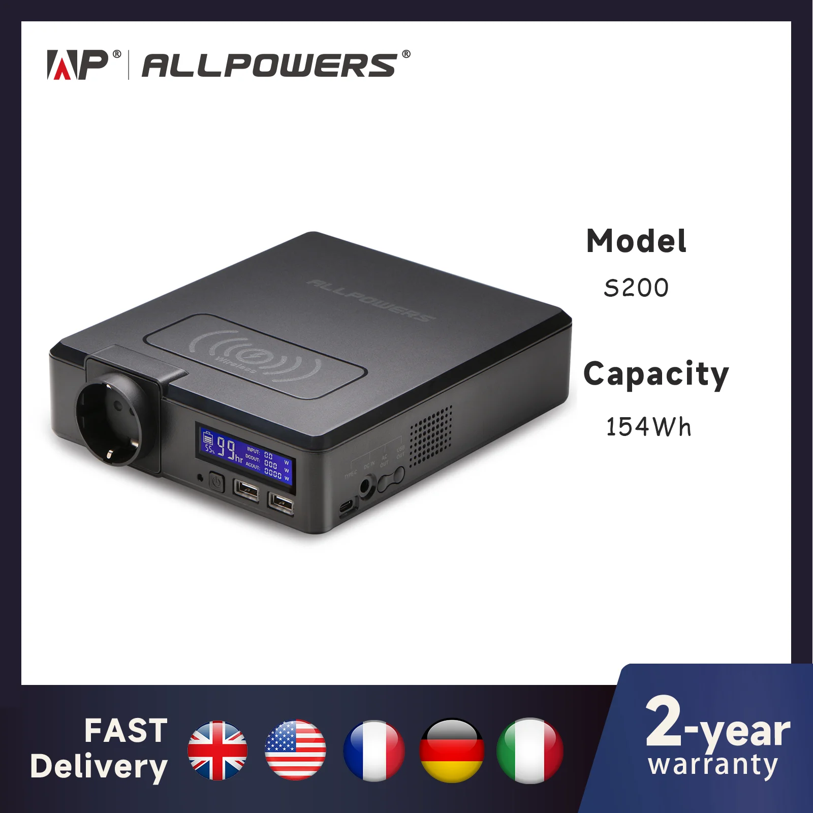 Solarny powerbank 154Wh 41600mAh 200W