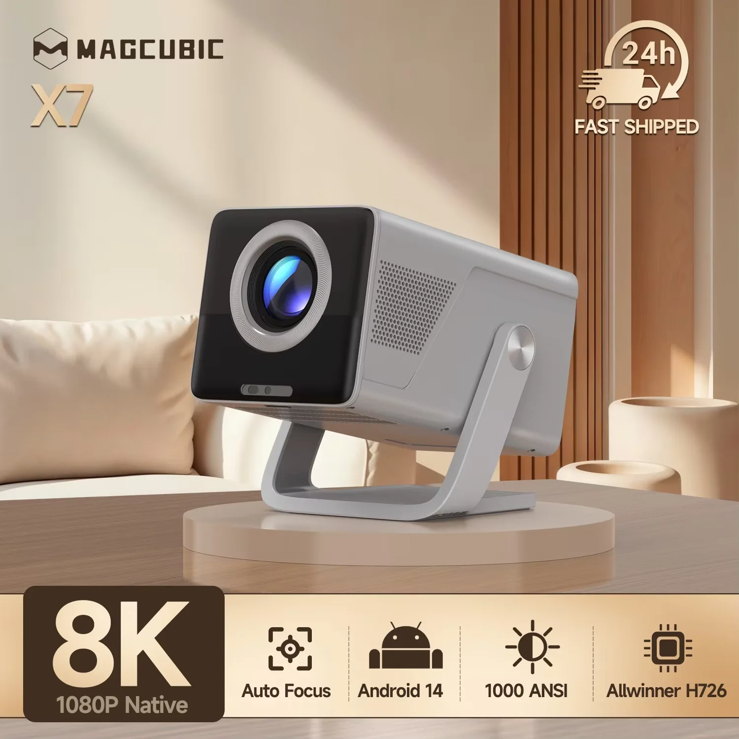Projektor HD 1080P Magcubic X7 z Android 14