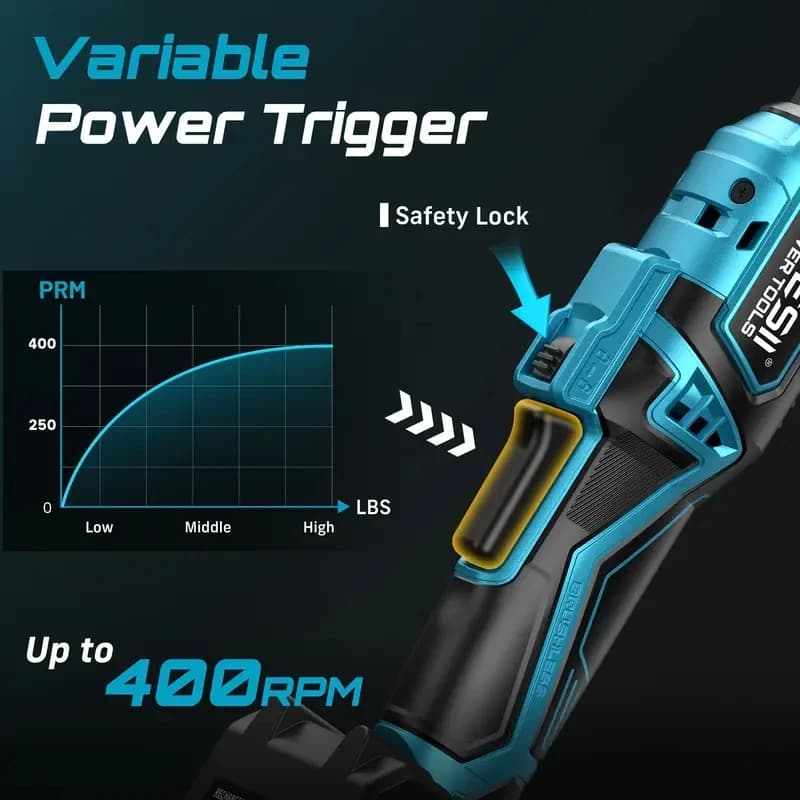 Akumulatorowy klucz elektryczny 21V 80Nm - 5