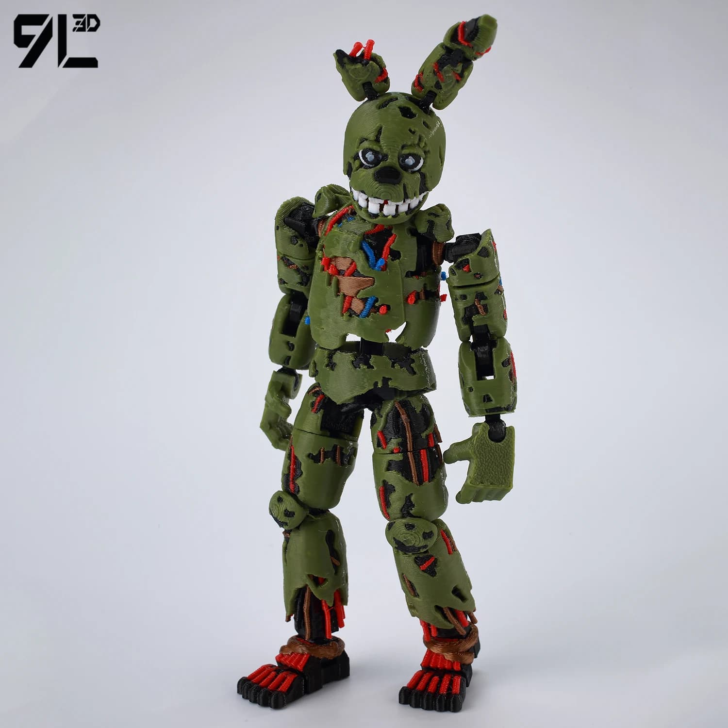 Figurki FNAF Freddy Springtrap 3D - 6