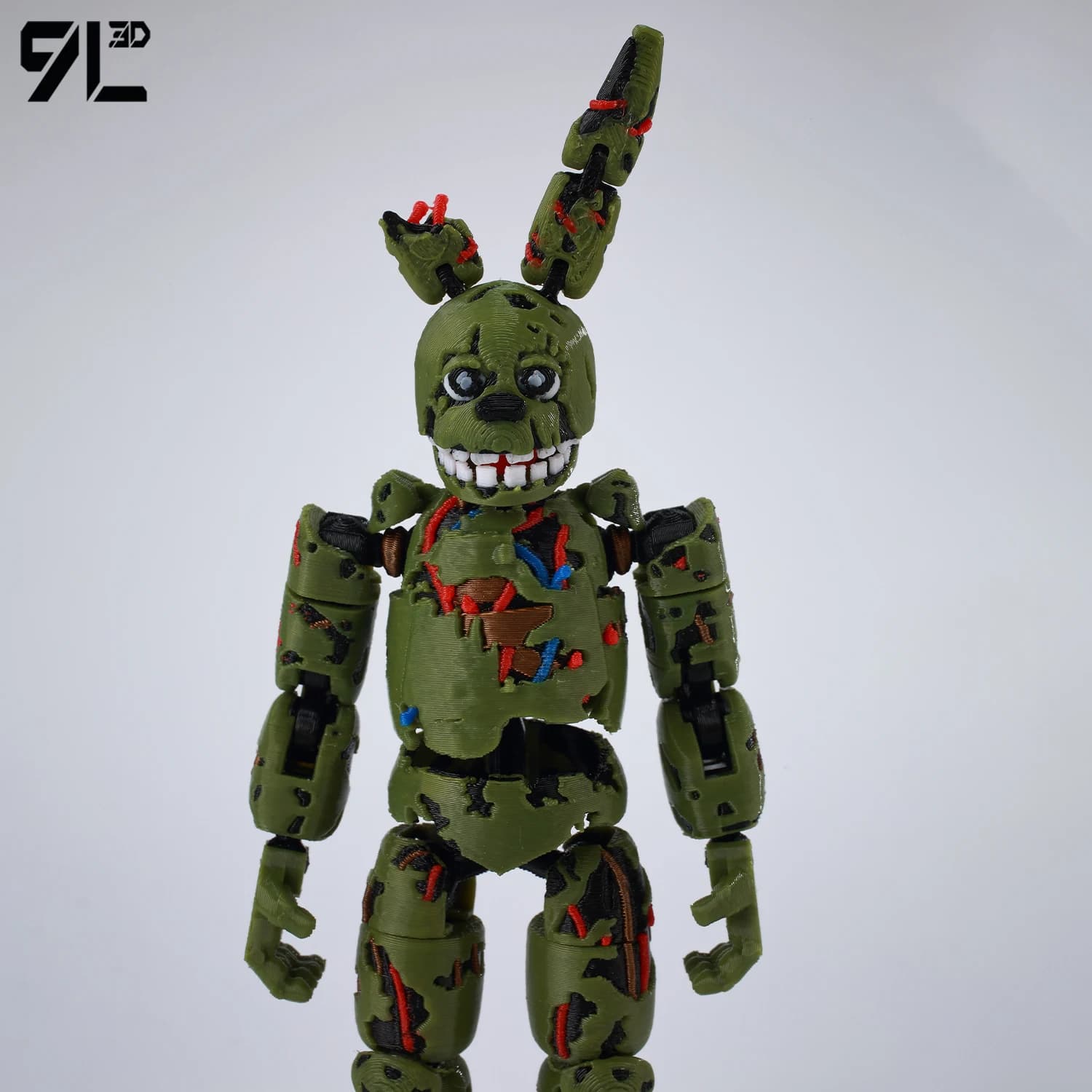 Figurki FNAF Freddy Springtrap 3D - 7