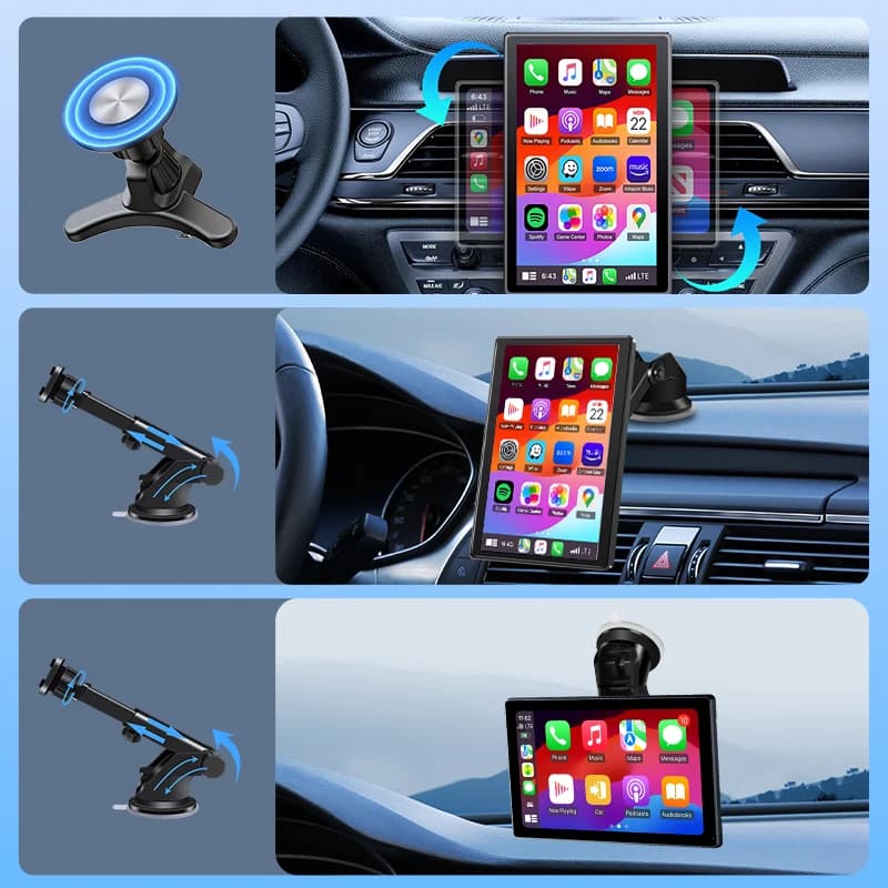 Ekran samochodowy 7-9'' z CarPlay i Android Auto - 7