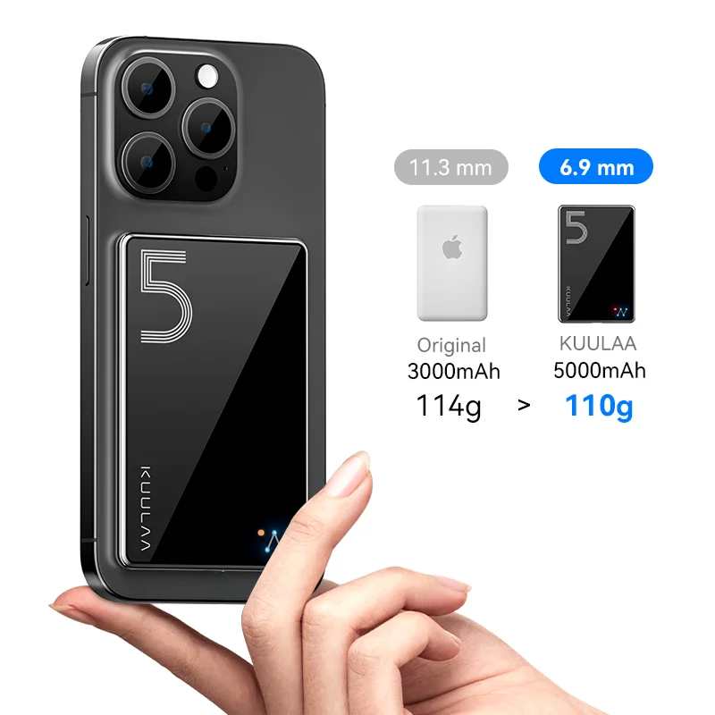 Magnetyczny power bank 5000mAh z ładowaniem 20W - 7