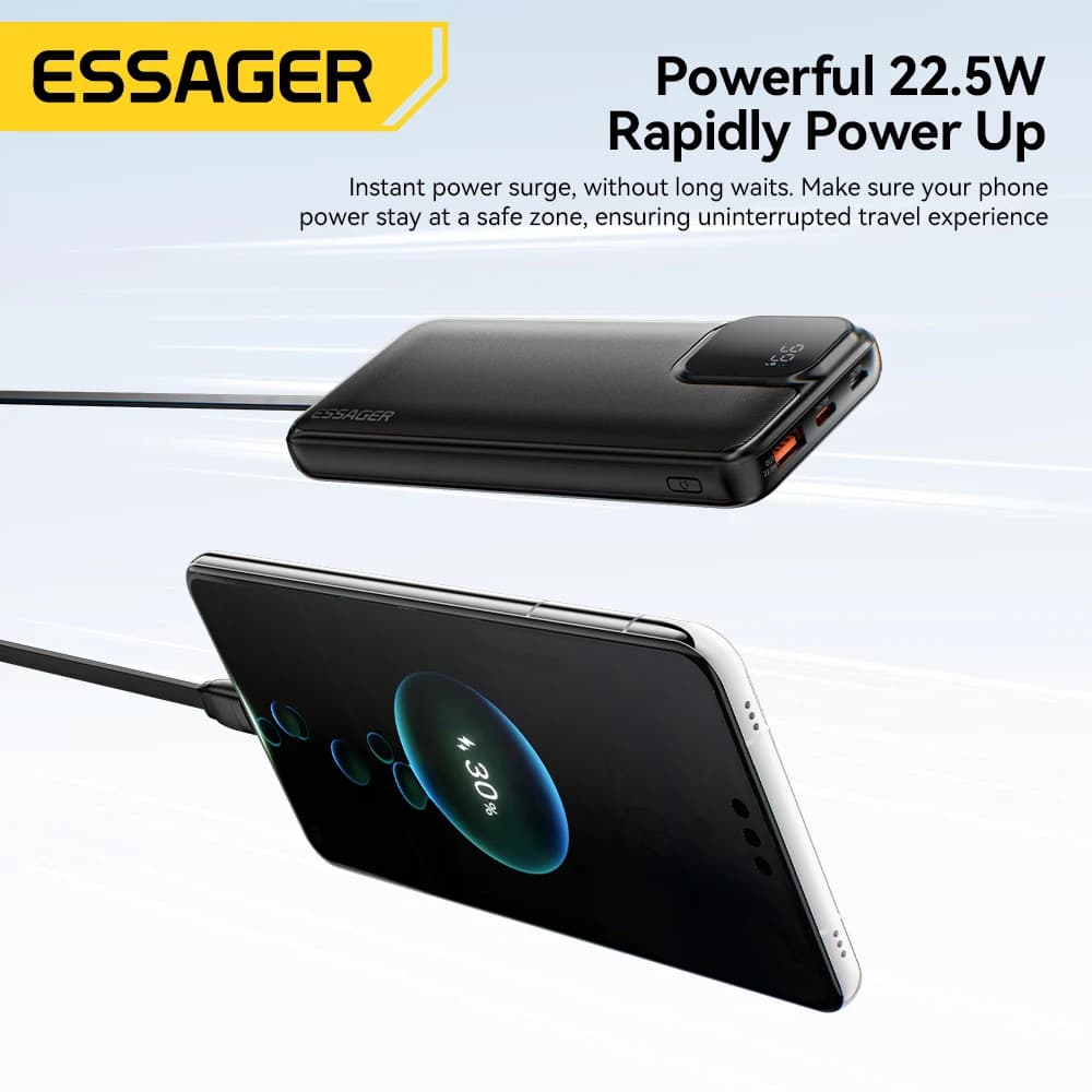 Essager Power Bank 20000mAh z kablami - 4