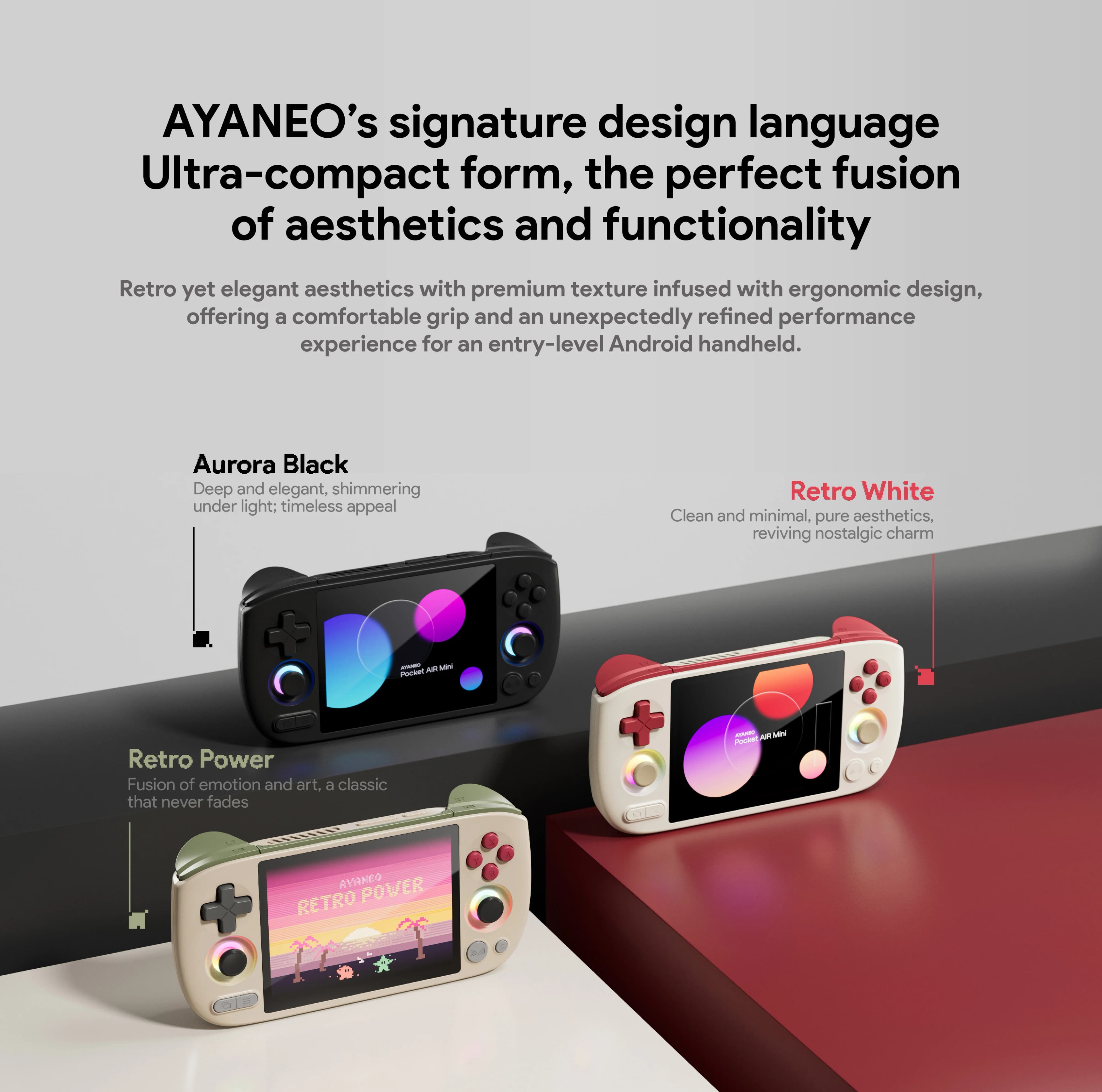 AYANEO Pocket AIR Mini konsola retro 4,2" - 5