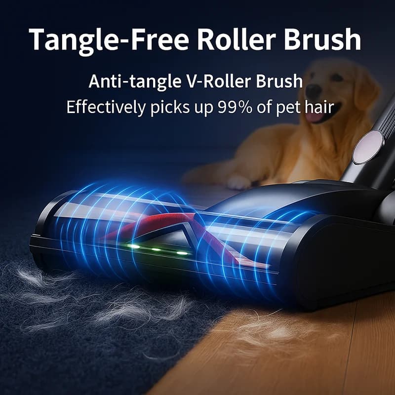 Odkurzacz bezprzewodowy 550W, 50kPa, HEPA - 5