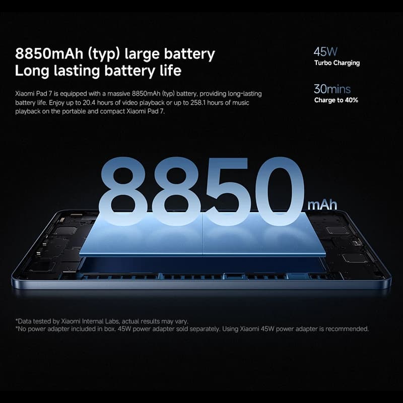Xiaomi Pad 7 Global Version Mi Tablet Snapdragon 7+ Gen 3 11.2-calowy wyświetlacz 3.2K 144Hz Adreno GPU Ładowanie Turbo 45W 8850mAh - 7