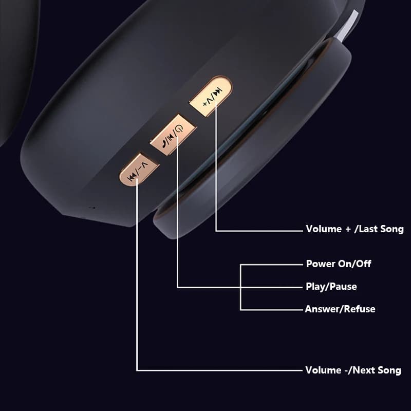 Słuchawki bezprzewodowe 07S Bluetooth składane - 6