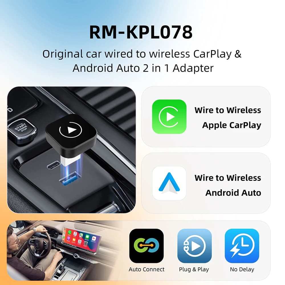 Adapter CarPlay i Android Auto 2w1 - 3
