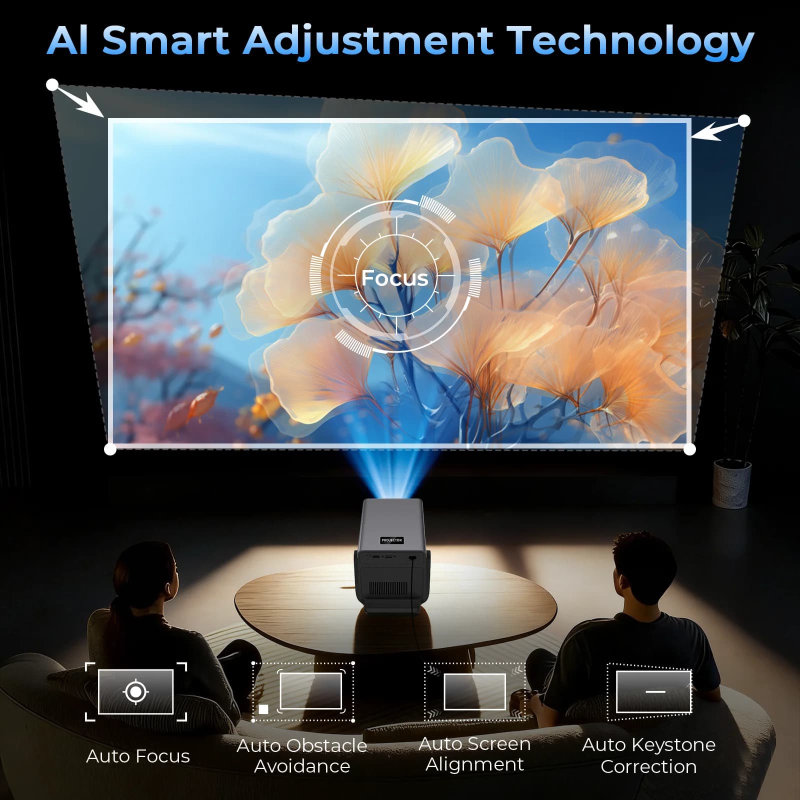 Projektor Lyncast 8K z automatycznym focusem - 5