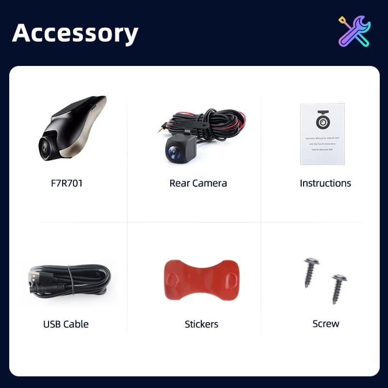 Kamera samochodowa Junsun 1080P ADAS DVR - 7