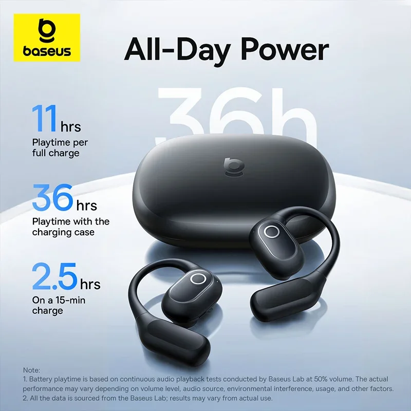 Słuchawki bezprzewodowe Baseus Eli 2i open-ear IPX5 - 7
