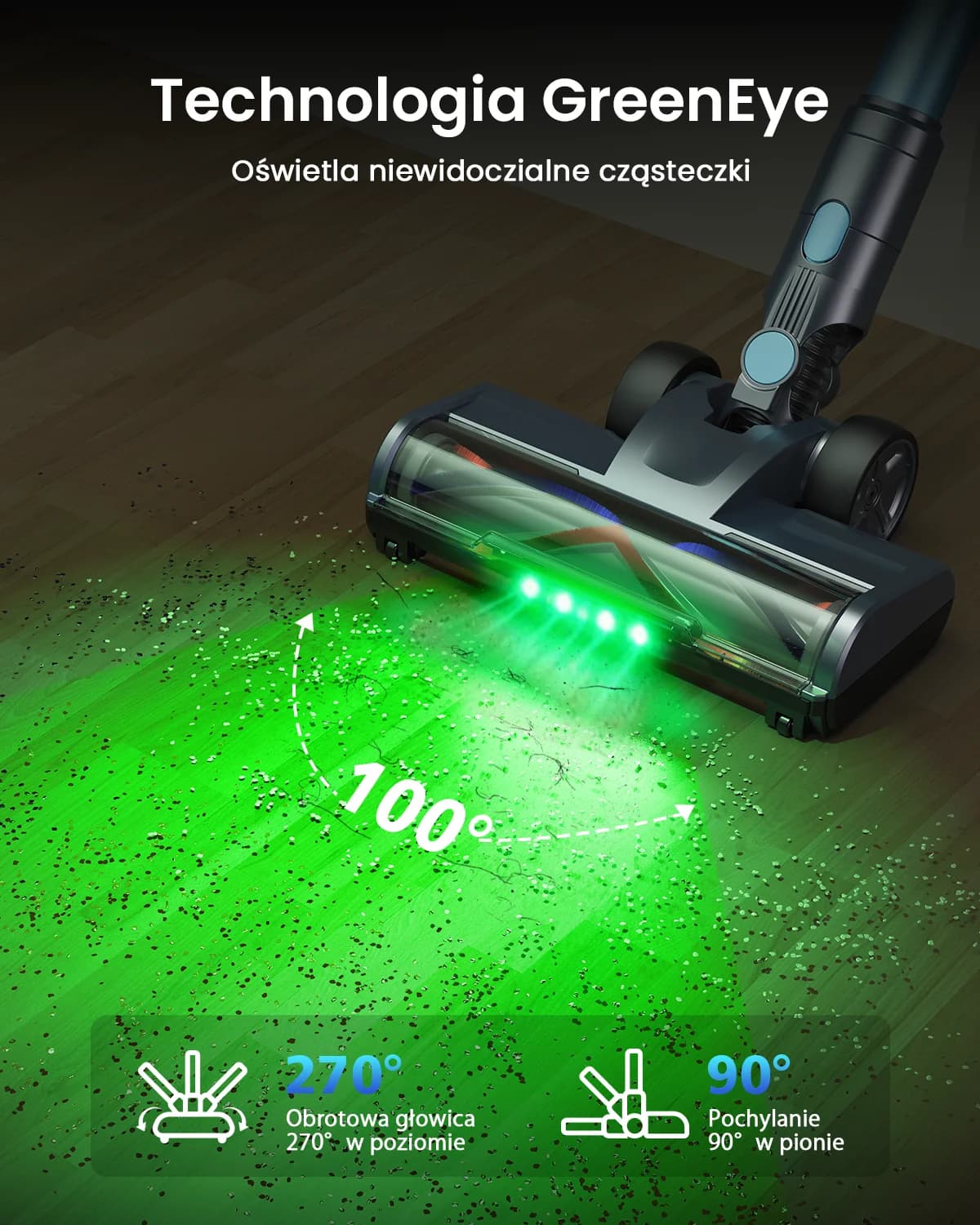 Bezprzewodowy odkurzacz Homore NH007 z wyświetlaczem - 6