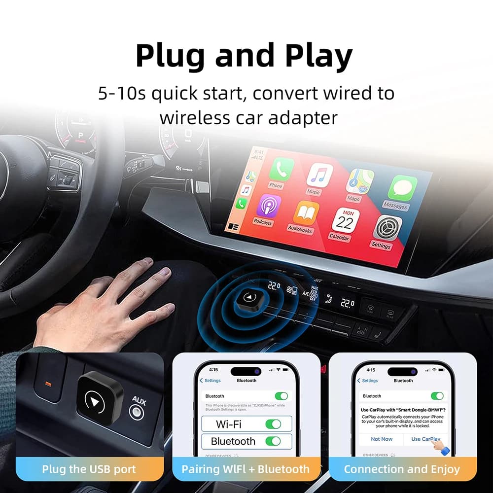Adapter CarPlay i Android Auto 2w1 - 5