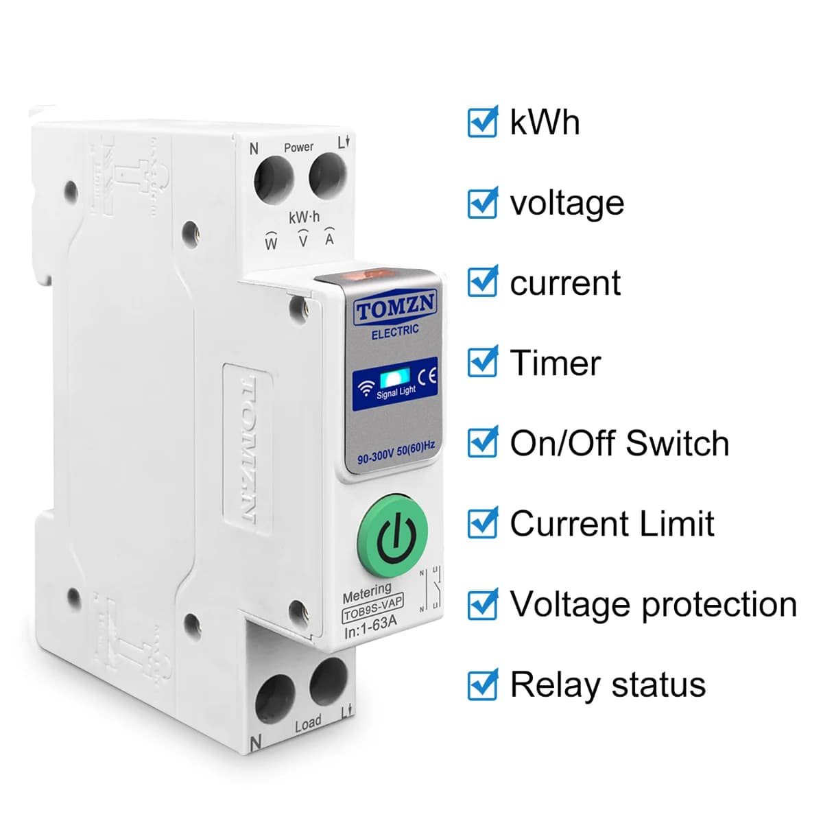 Inteligentny licznik energii WiFi 63A TUYA - 5