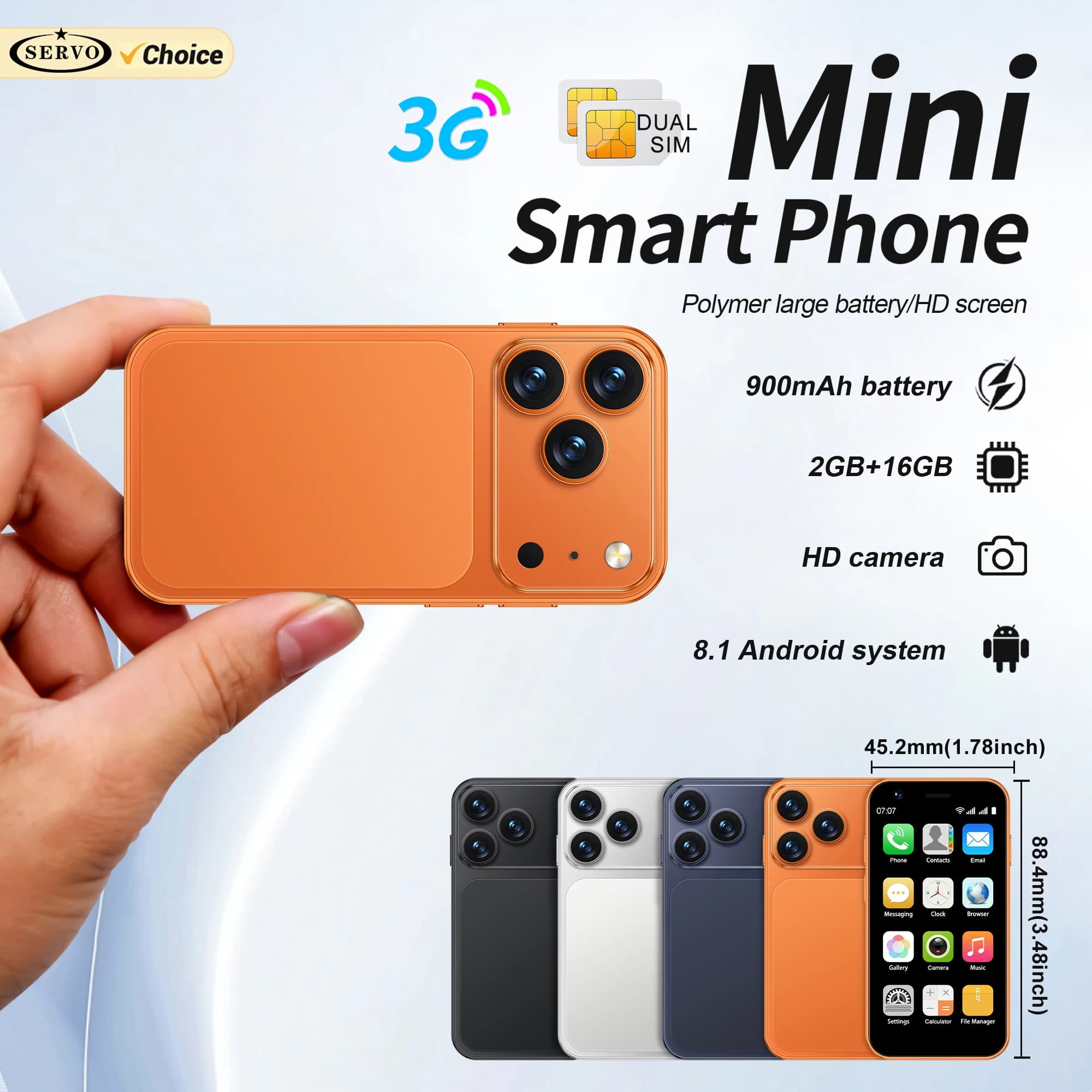 Servo 18SE mini smartfon Android 3G