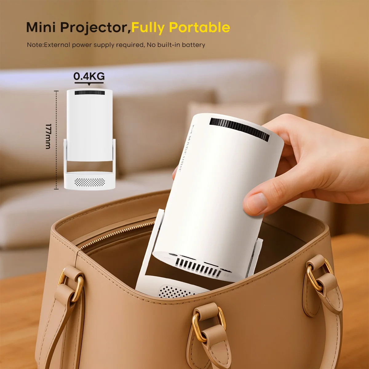 Projektor Magcubic 8K z WiFi 6 i Bluetooth - 4