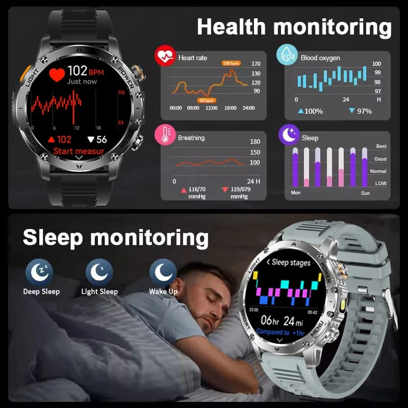 Smartwatch AMOLED 1,7" z GPS i NFC - 5