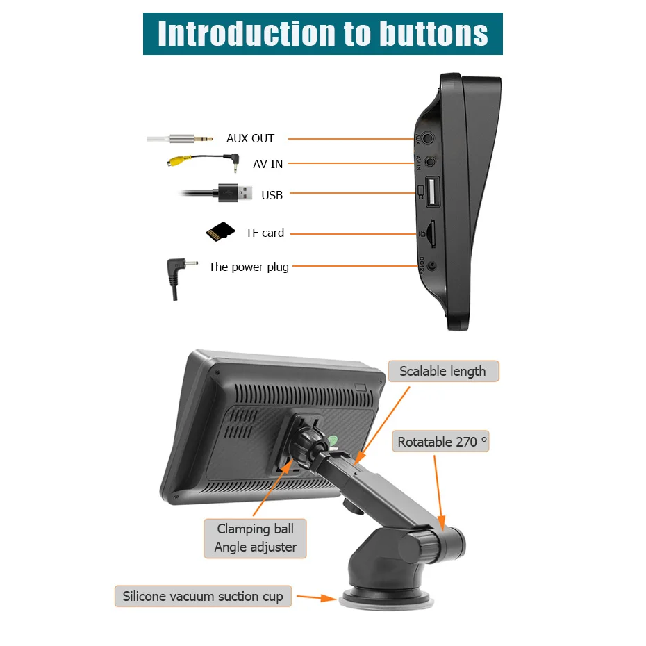 Radioodtwarzacz samochodowy 7 cali GPS CarPlay - 6