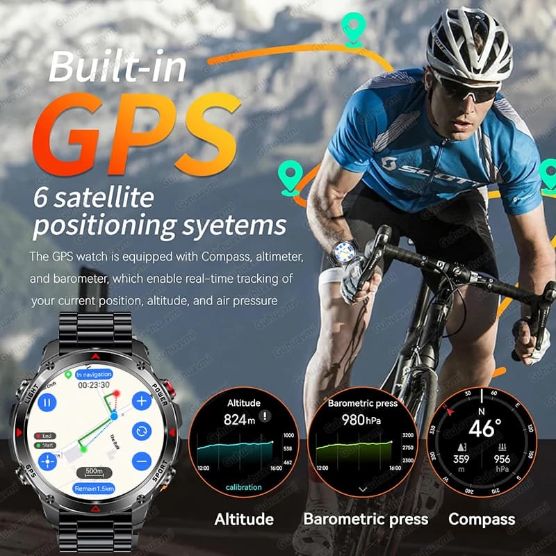 Smartwatch z GPS, AMOLED i NFC - 3