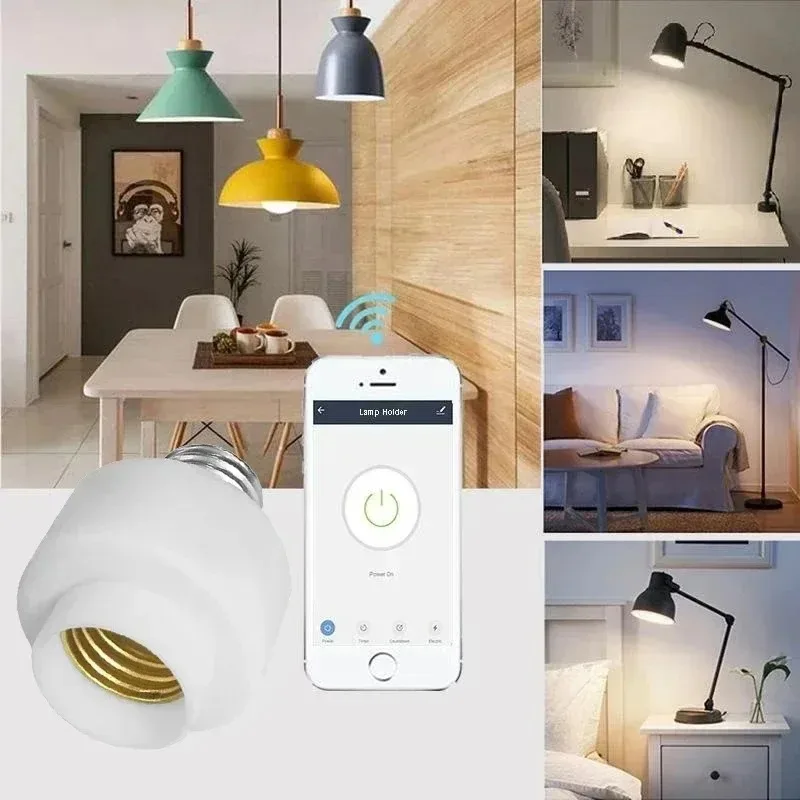 Gniazdo smart Tuya WiFi E27 do żarówek - 3