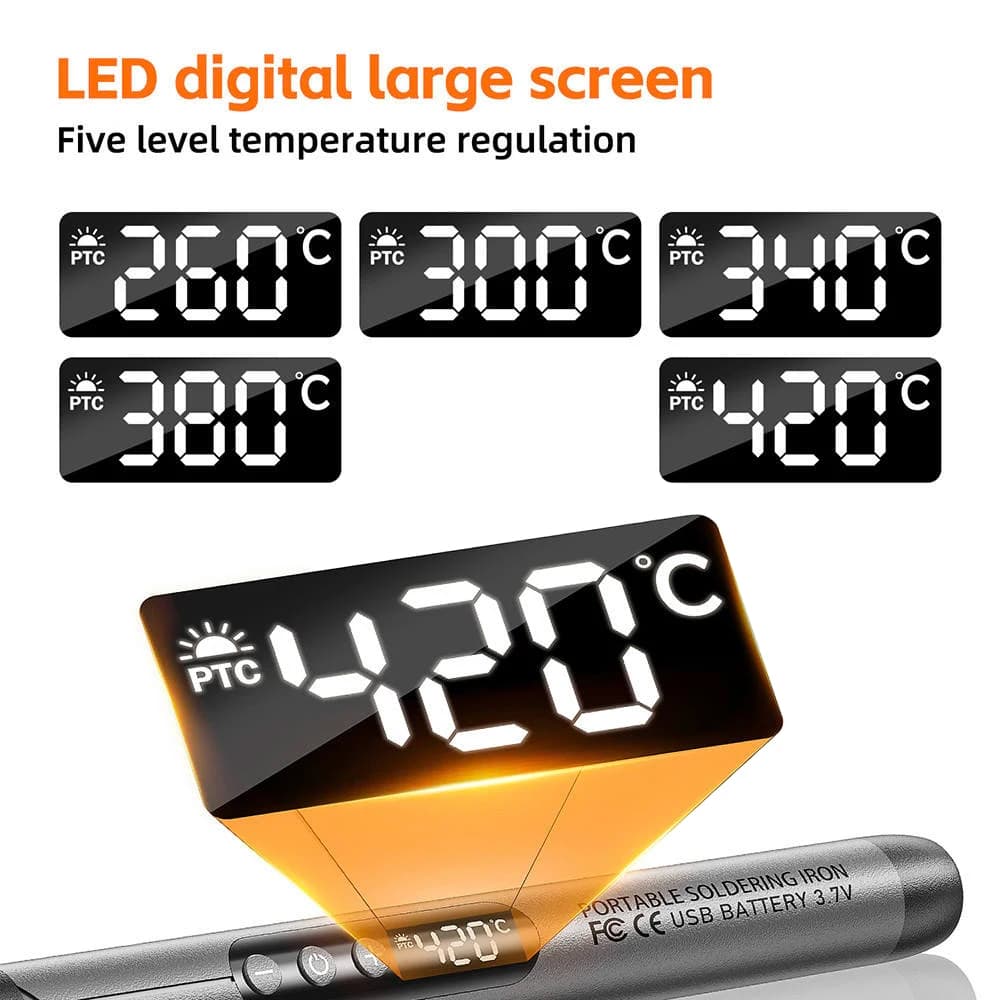 Lutownica USB z cyfrowym wyświetlaczem - 5