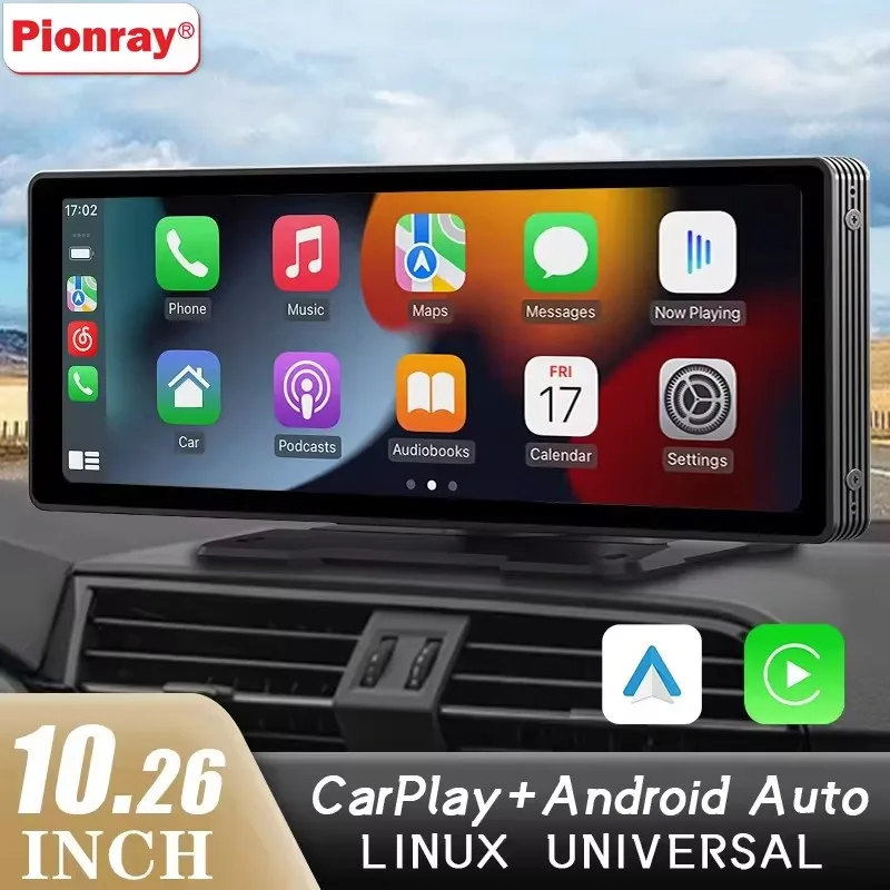 Ekran przenośny CarPlay Android Auto do auta - 3