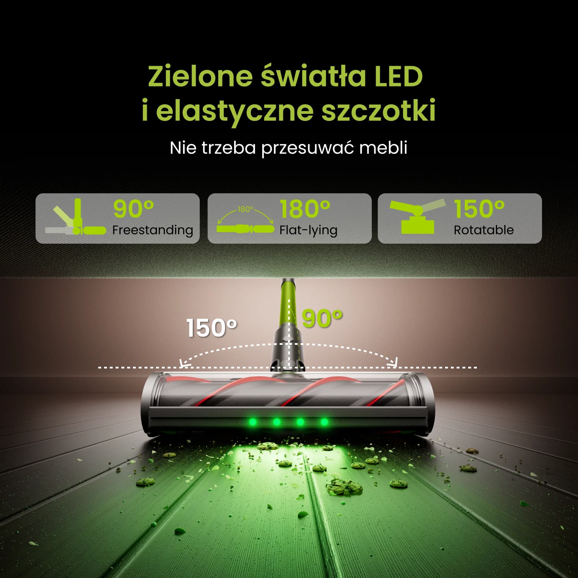 SmartAI V6 bezprzewodowy odkurzacz pionowy 650W - 6