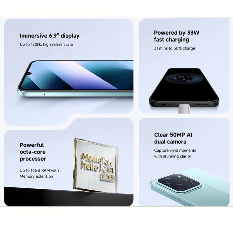 POCO C85 6GB/128GB Smartfon NFC 50MP 6000mAh - 3