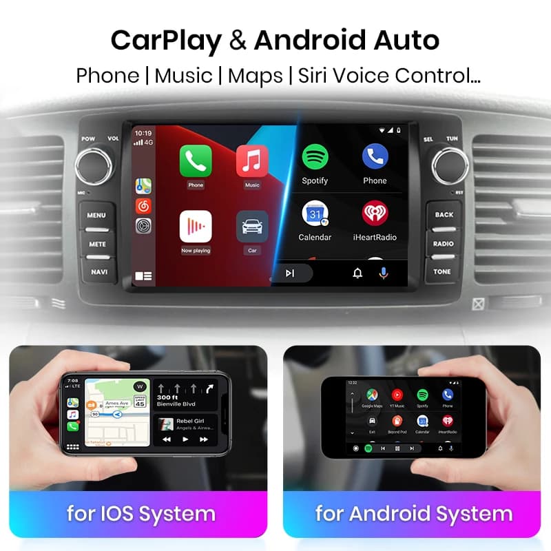 Radio samochodowe CarPlay Android Auto do Toyoty Corolli - 5