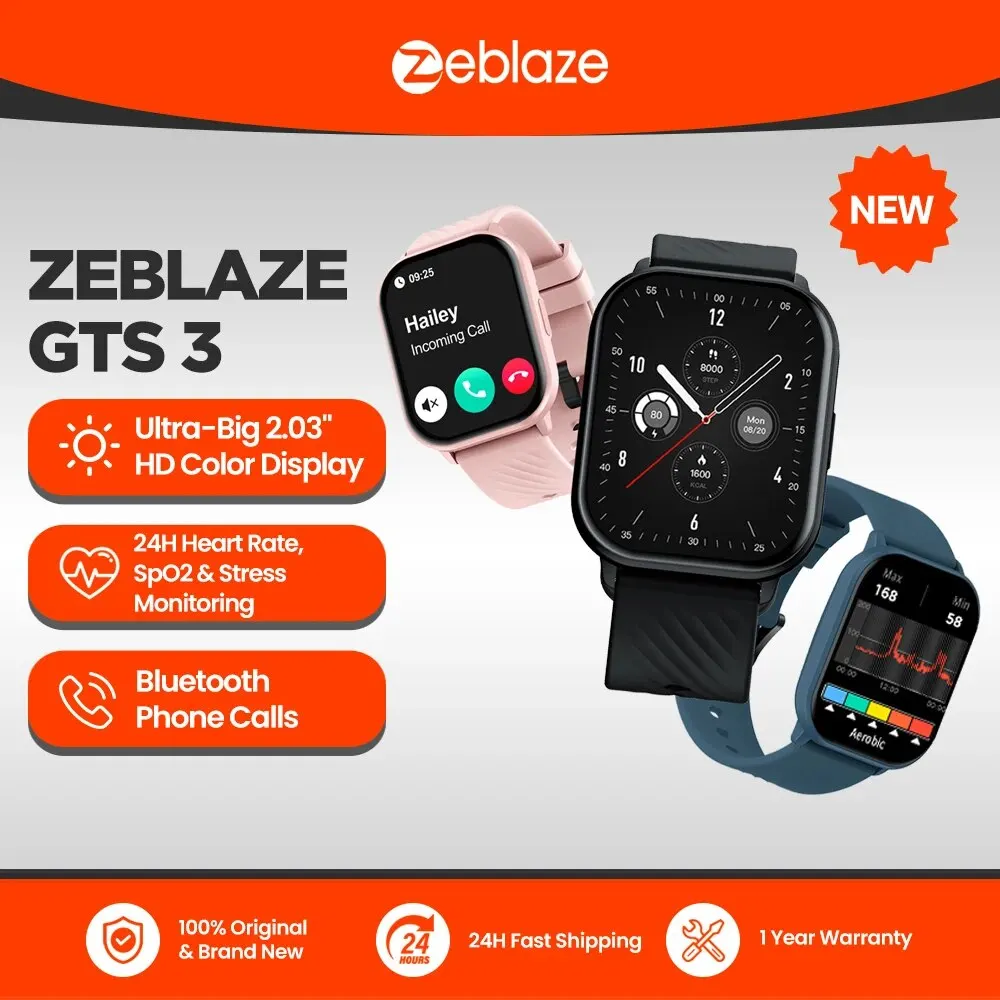 Zeblaze GTS 3 - smartwatch z ekranem 2,03 cala