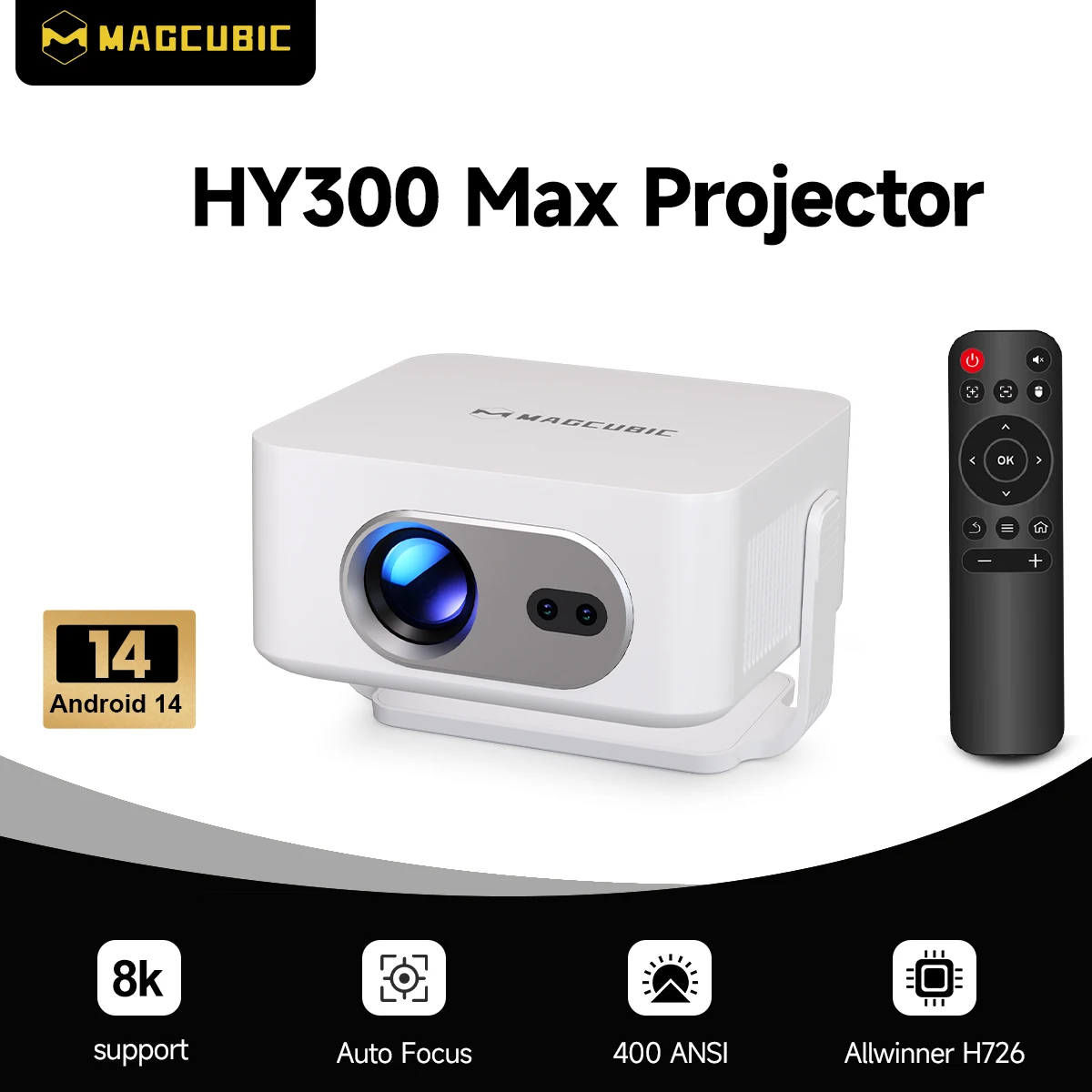 Projektor przenośny Magcubic Auto Focus 4K WiFi6