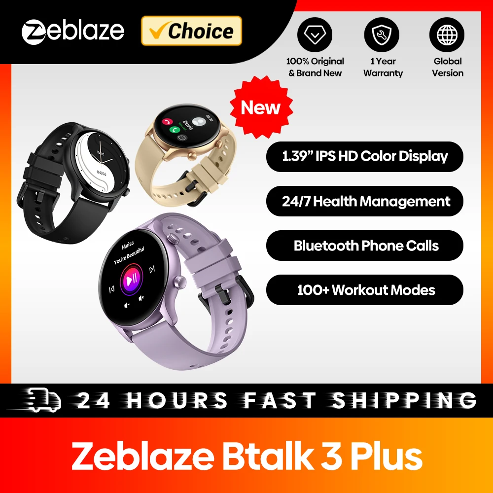 Zeblaze Btalk 3 Plus smartwatch rozmowy głosowe