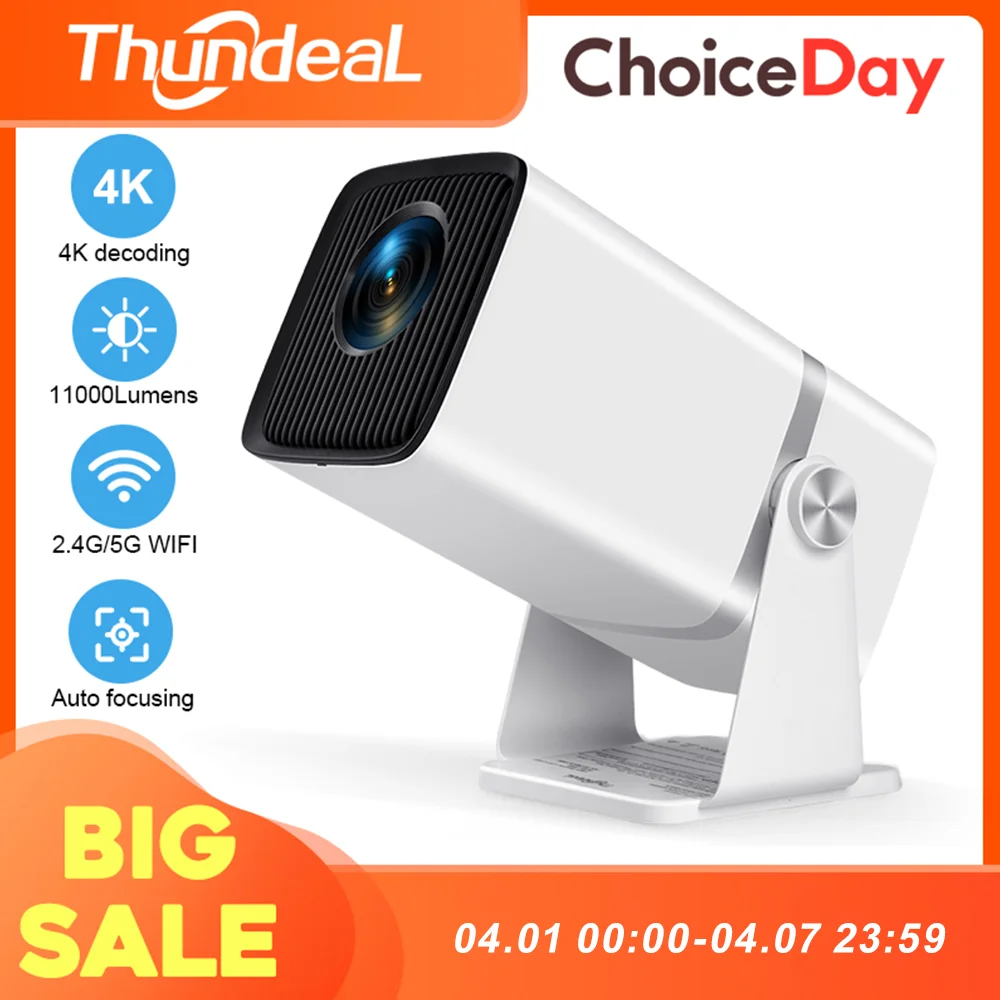 ThundeaL Projektor 4K Full HD Android WiFi