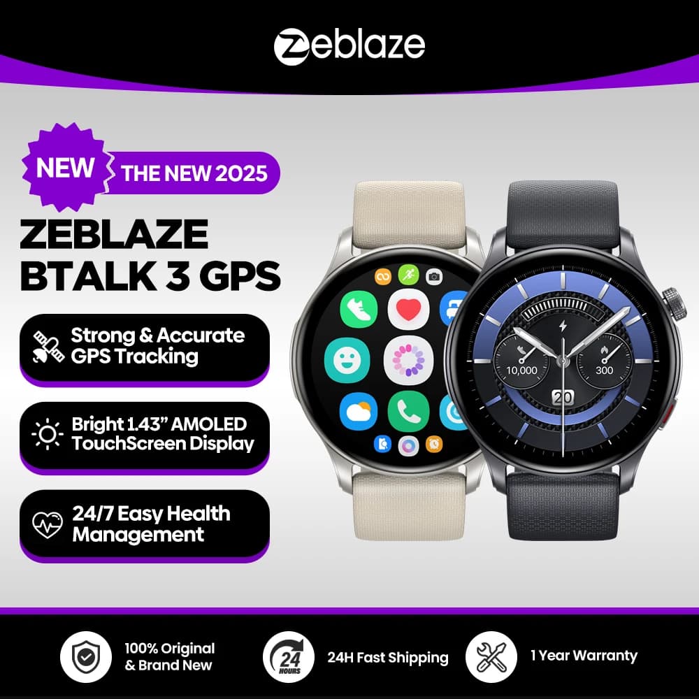 Zeblaze Btalk 3 GPS Smartwatch AMOLED